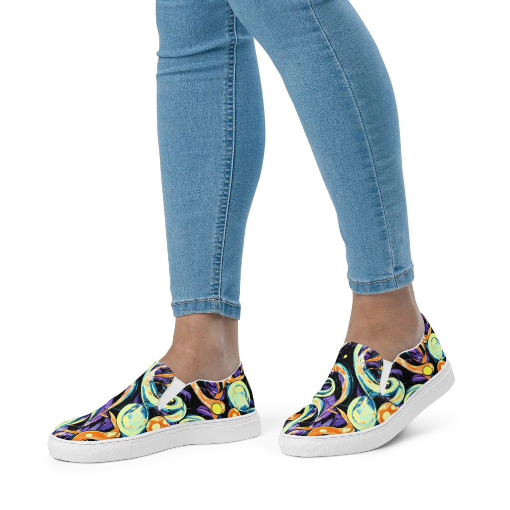 Dorothy's Whirl on Women's Slip-On Canvas Shoes — Front