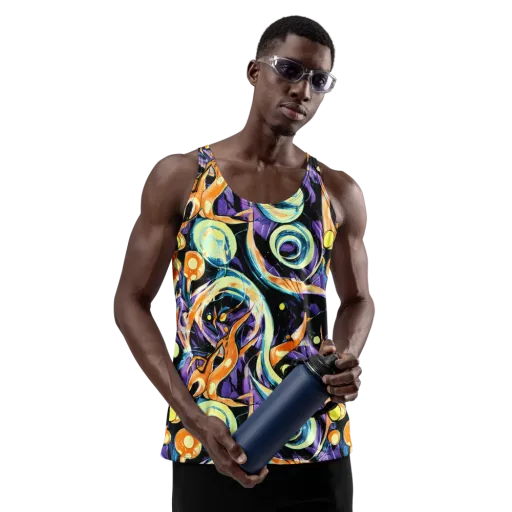 Dorothy's Whirl on a Men's Tank Top