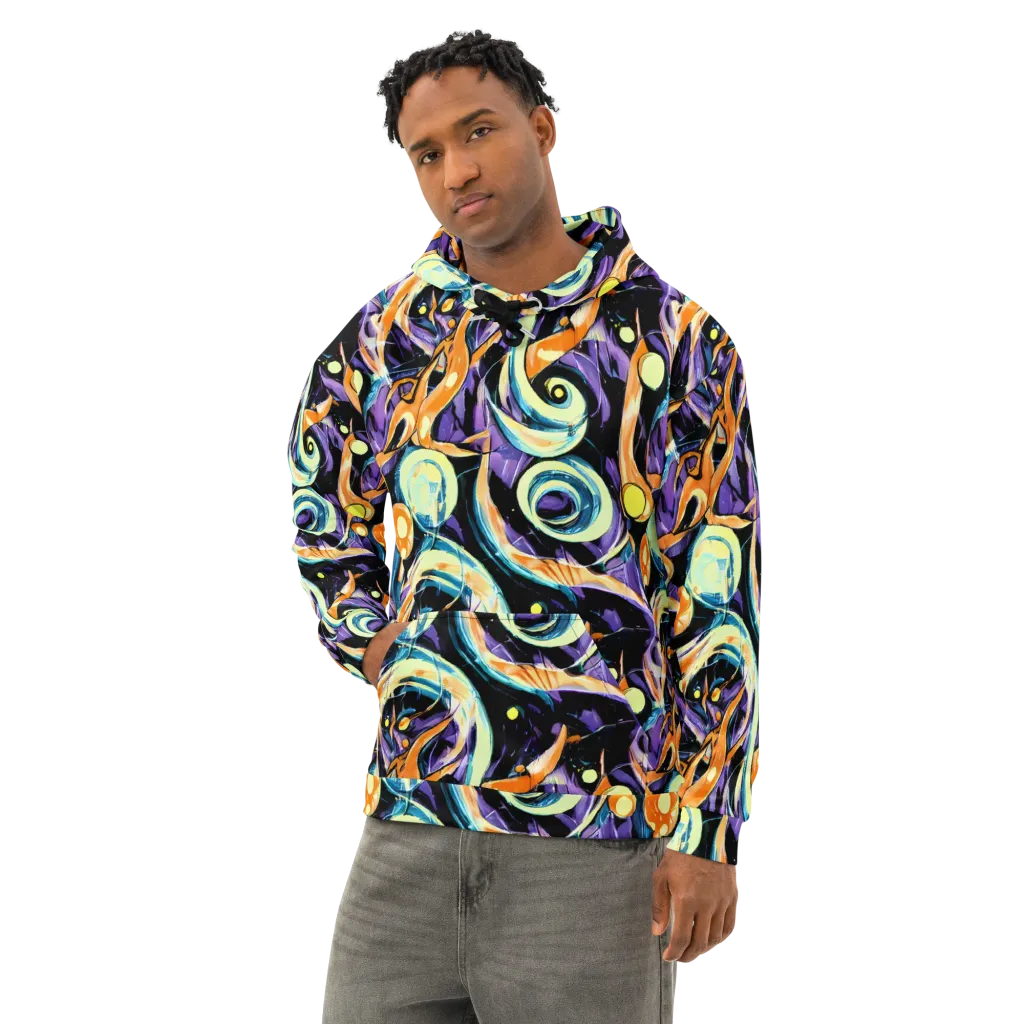Dorothy's Whirl on Cotton Hoodie — Left Front