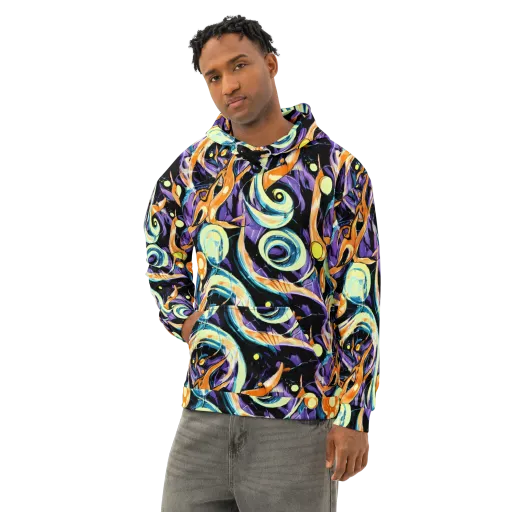 Dorothy's Whirl on a Cotton Hoodie