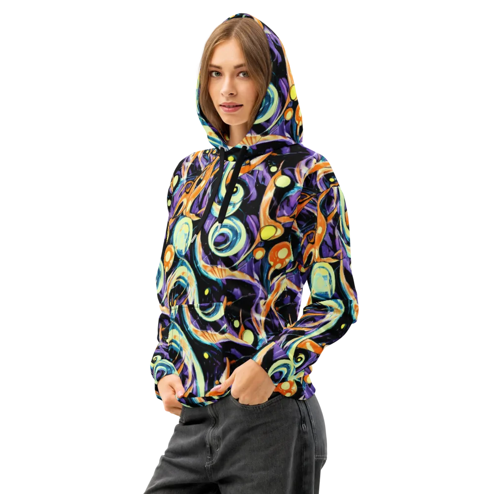 Dorothy's Whirl on Cotton Hoodie — Left Front