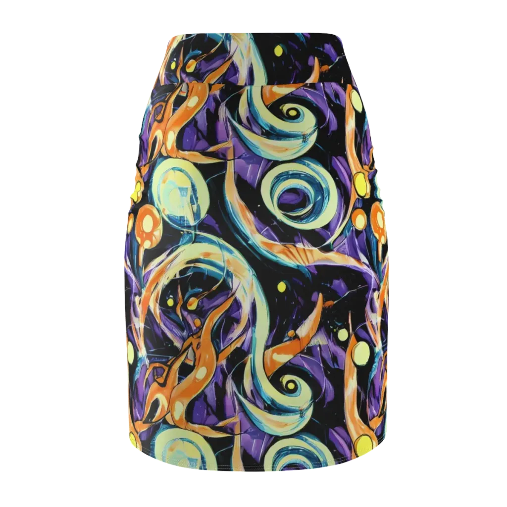 Dorothy's Whirl on Pencil Skirt — Back