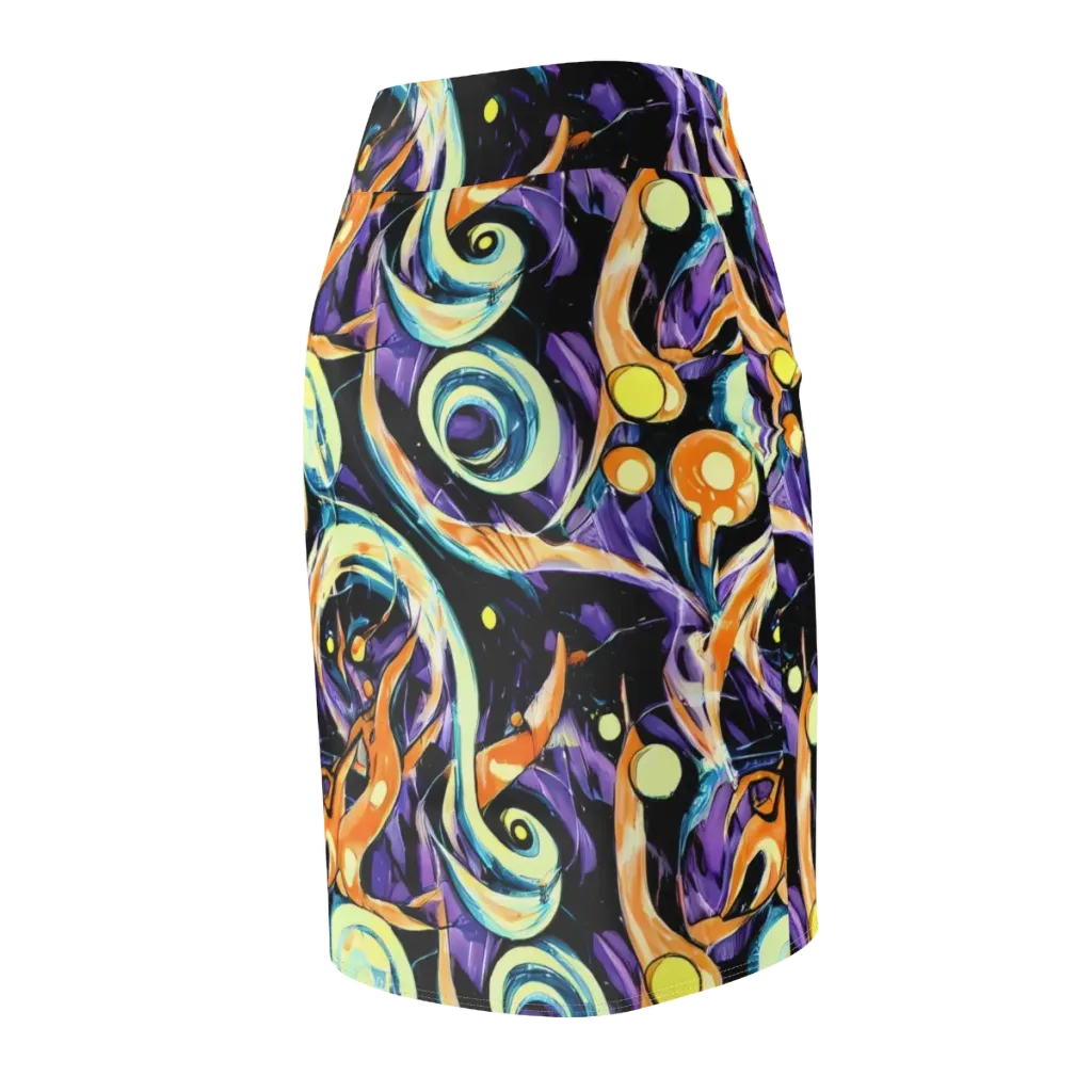 Dorothy's Whirl on Pencil Skirt — Back Side