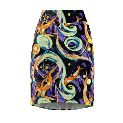 Dorothy's Whirl on a Pencil Skirt