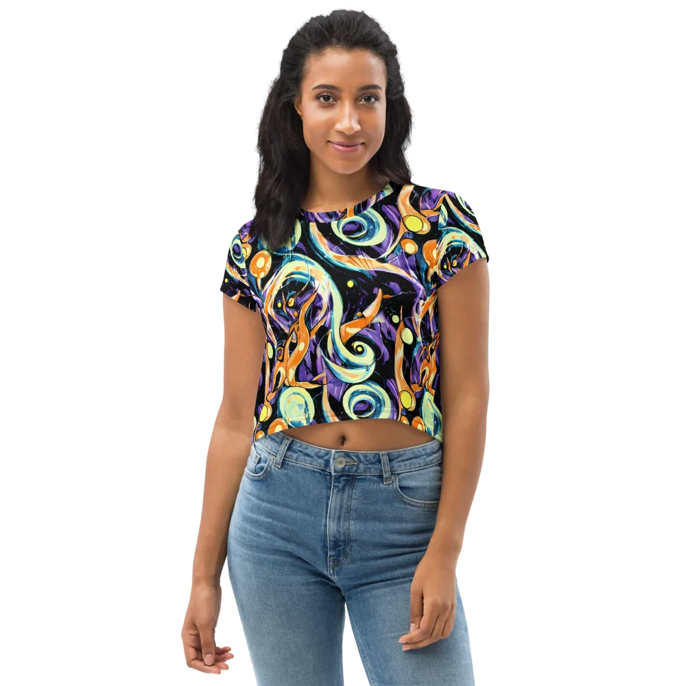 Dorothy's Whirl on Crop Tee — Front
