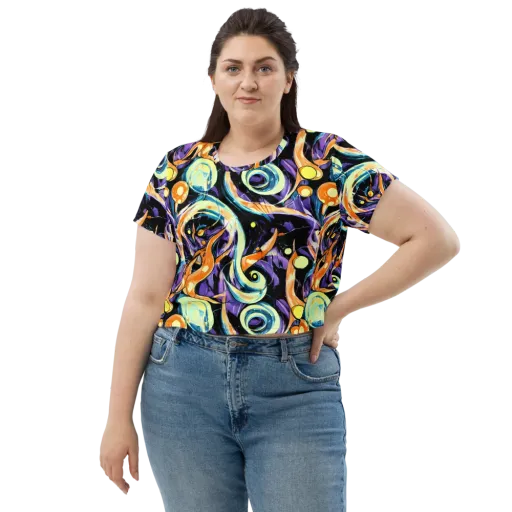 Dorothy's Whirl on a Crop Tee