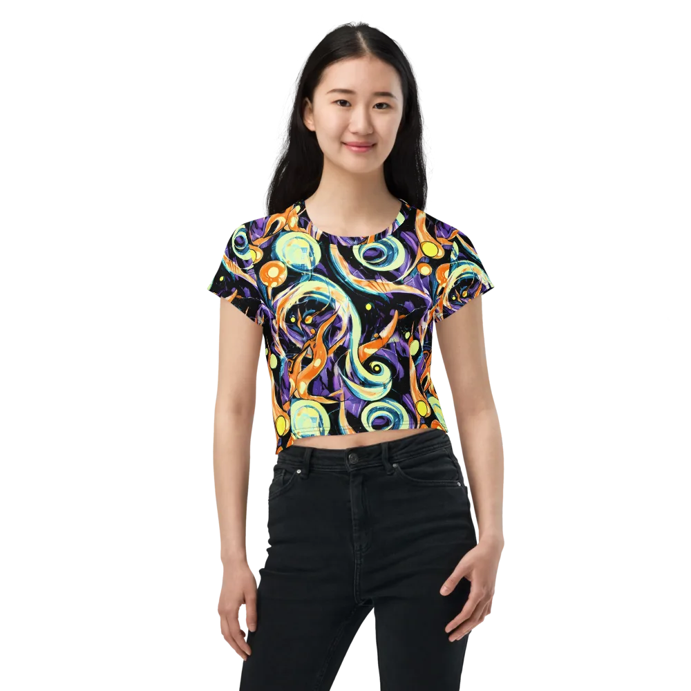 Dorothy's Whirl on Crop Tee — Front
