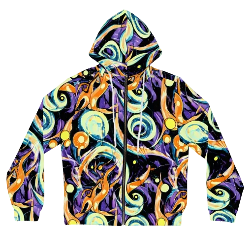 Dorothy's Whirl on a Women's Full-Zip Hoodie