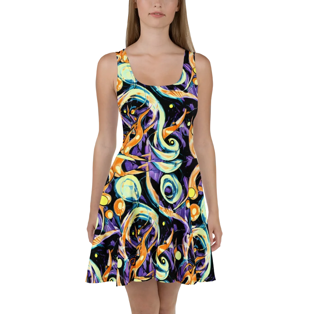 Dorothy's Whirl on Skater Dress — Front