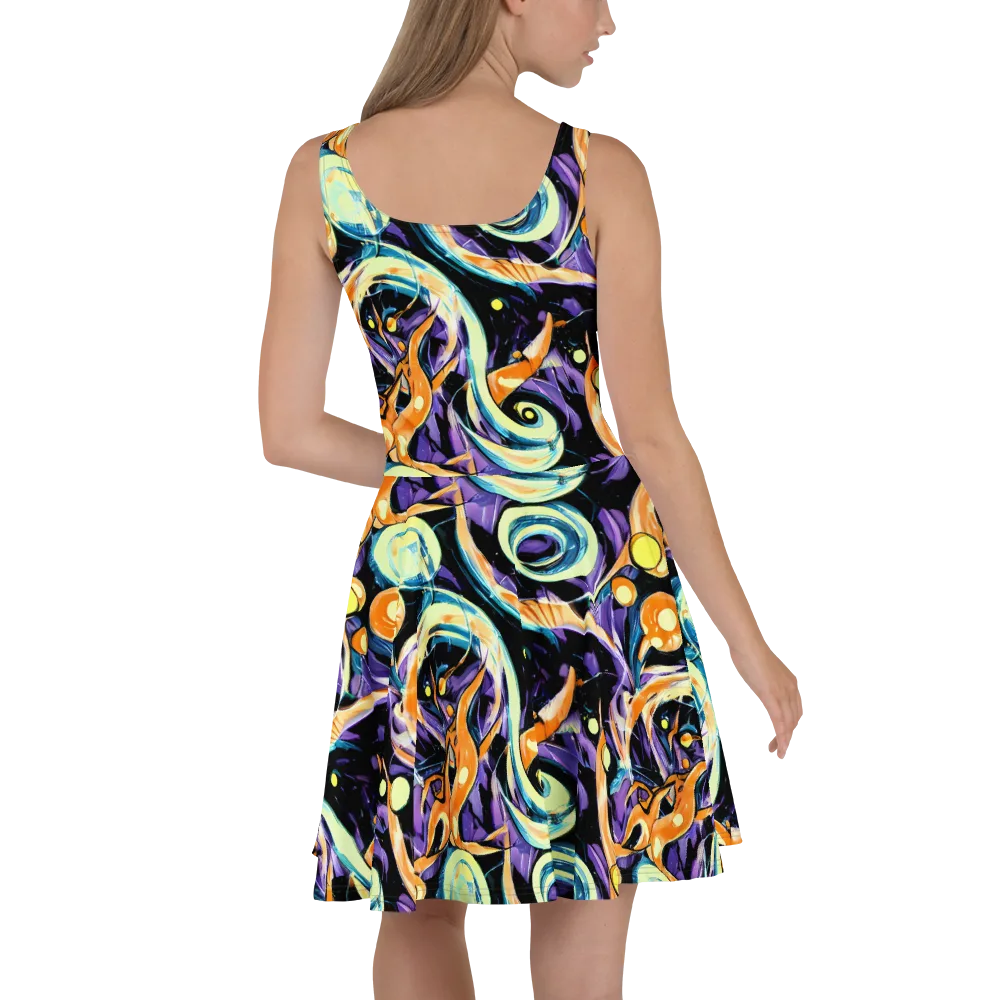 Dorothy's Whirl on Skater Dress — Back