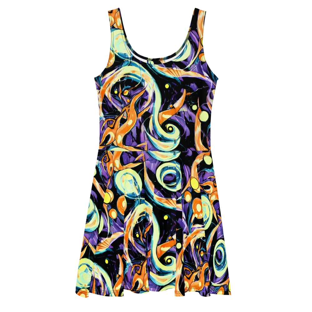 Dorothy's Whirl on Skater Dress — Front