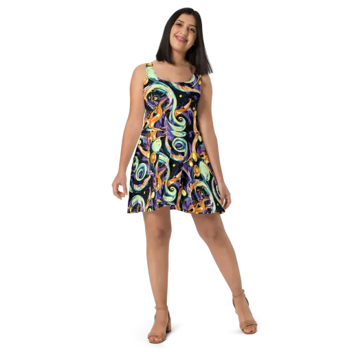 Dorothy's Whirl on a Skater Dress