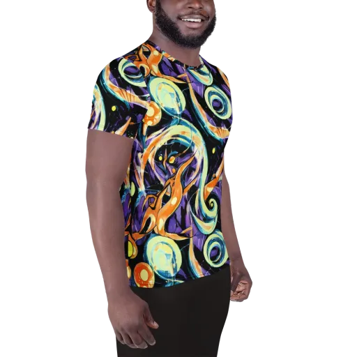Dorothy's Whirl on a Men's Athletic T-Shirt