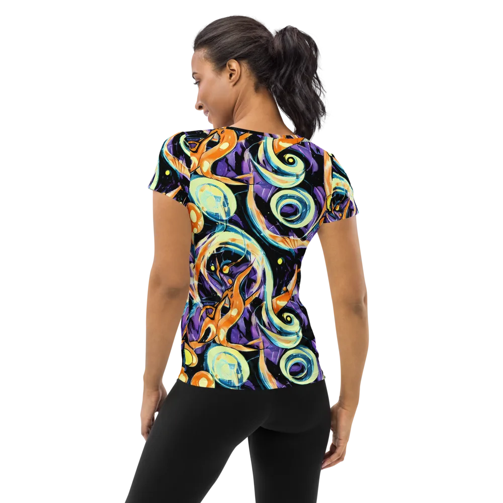 Dorothy's Whirl on Women's Athletic T-Shirt — Back