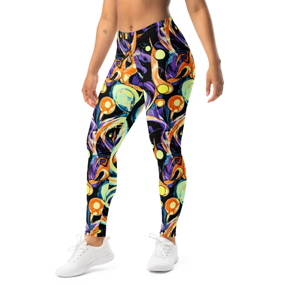 Dorothy's Whirl on Leggings — Left Front