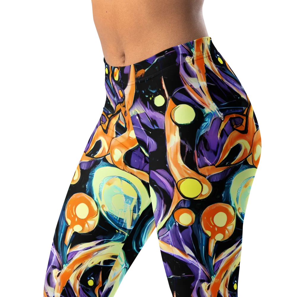 Dorothy's Whirl on Leggings — Left Front