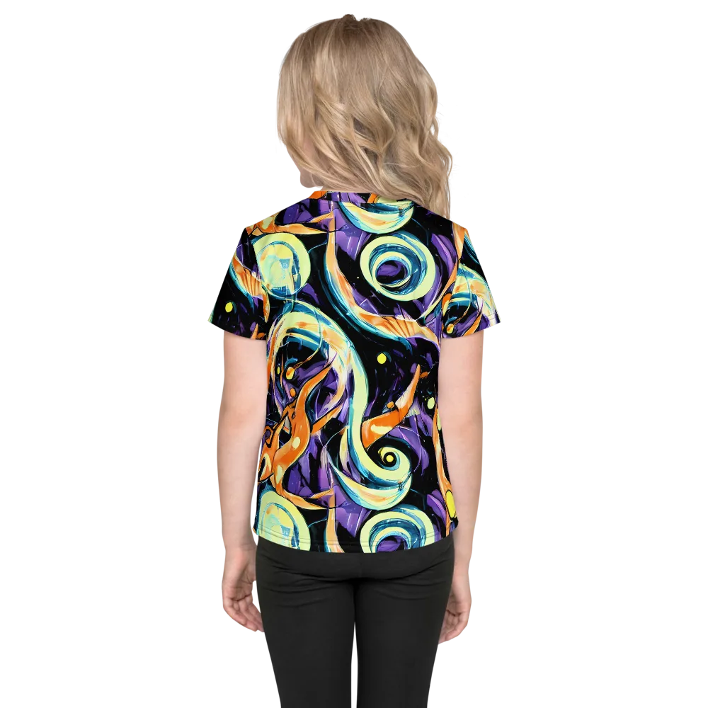 Dorothy's Whirl on Kids Crew Neck T-Shirt — Back