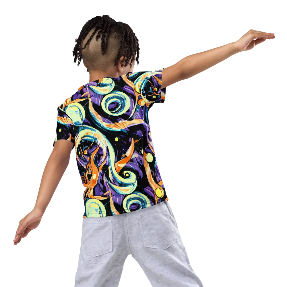 Dorothy's Whirl on Kids Crew Neck T-Shirt — Back