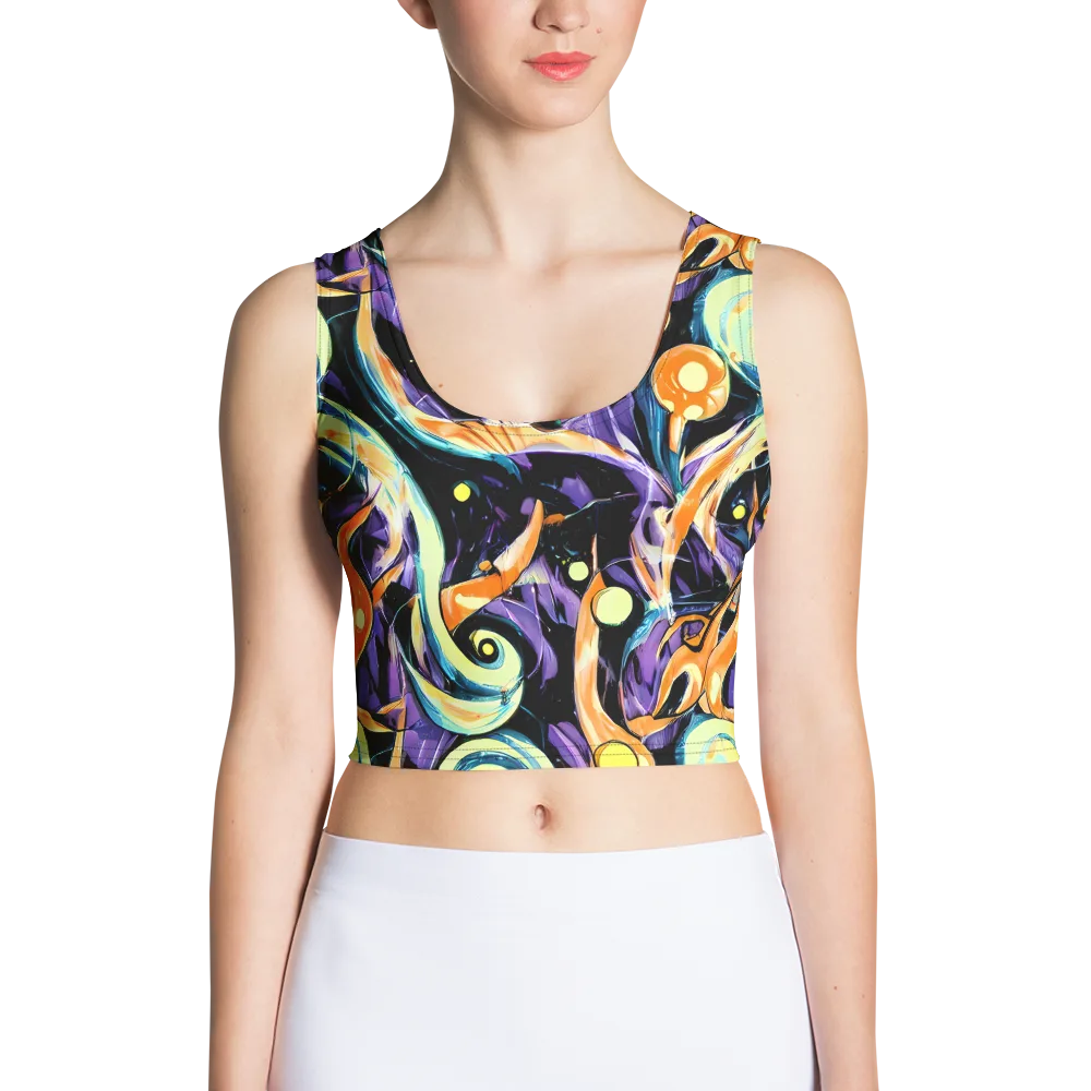 Dorothy's Whirl on Crop Top — Front