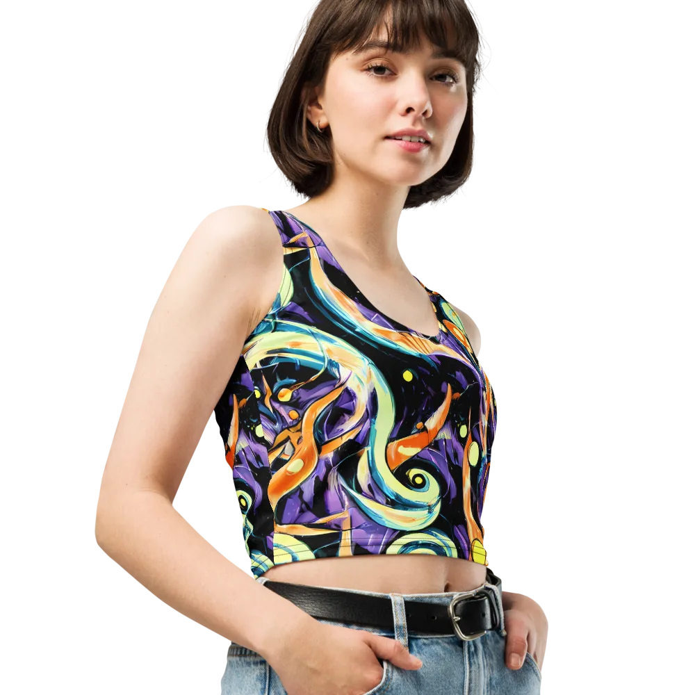 Dorothy's Whirl on Crop Top — Right Front