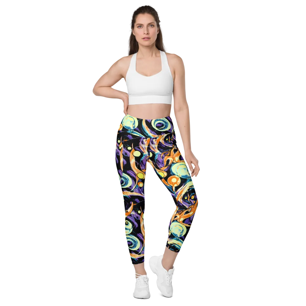 Dorothy's Whirl on Leggings with Pockets — Front