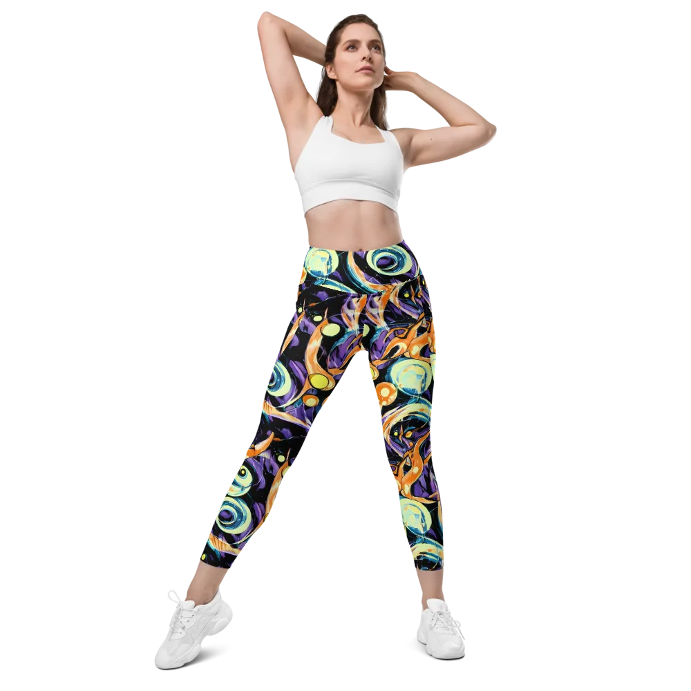 Dorothy's Whirl on Leggings with Pockets — Front