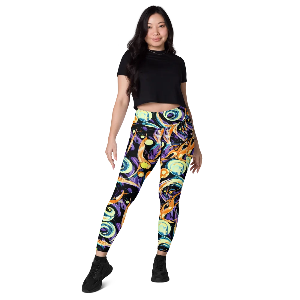 Dorothy's Whirl on Leggings with Pockets — Front