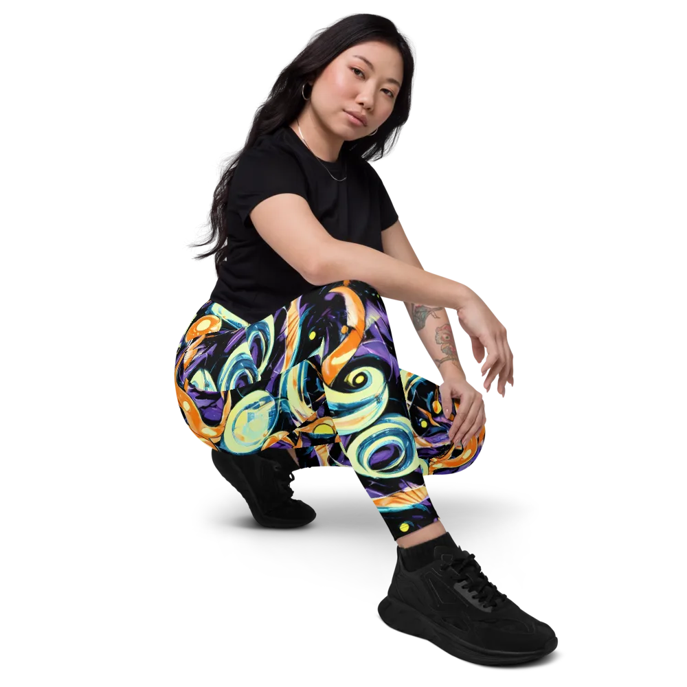 Dorothy's Whirl on Leggings with Pockets — Right Front