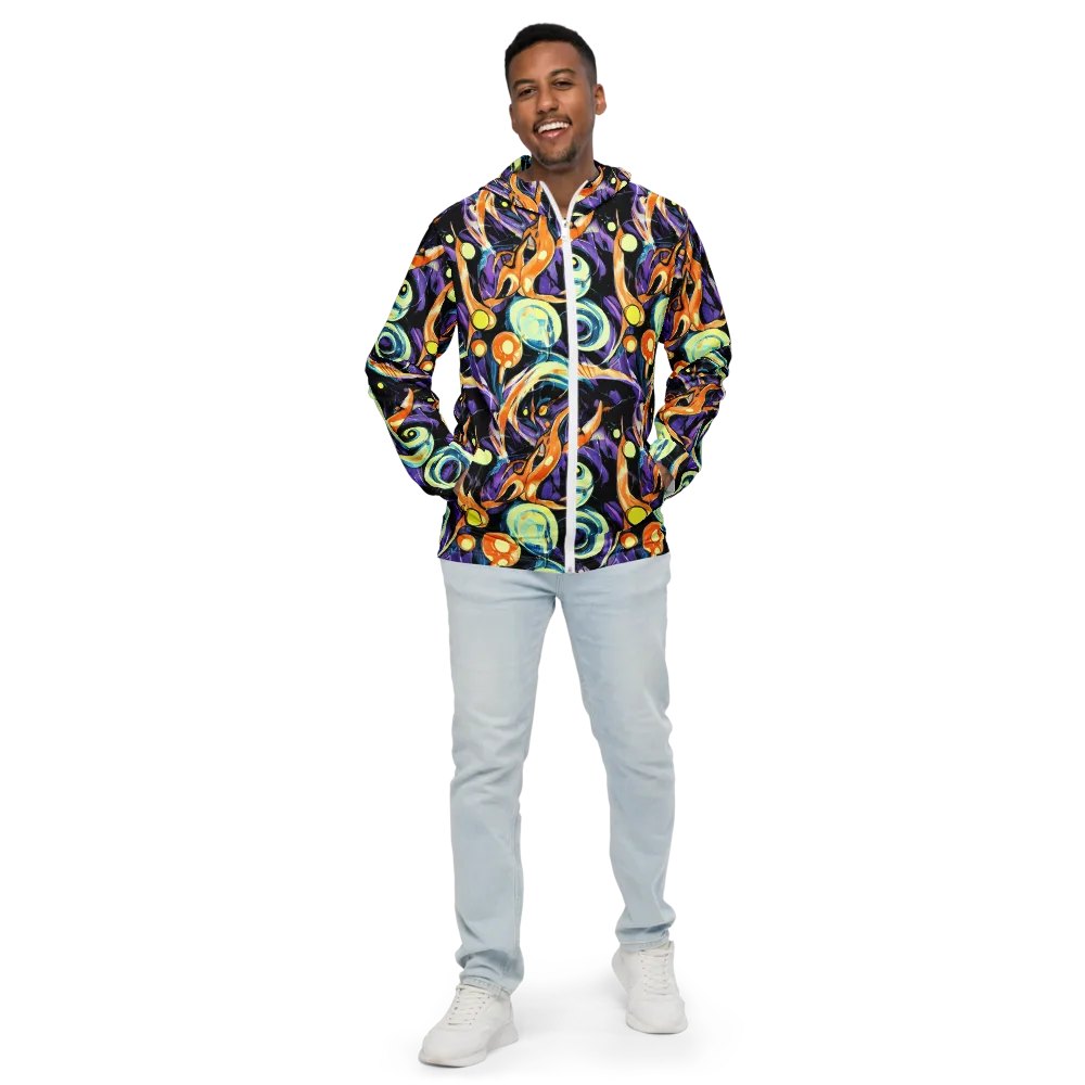 Dorothy's Whirl on Men's Windbreaker — Front