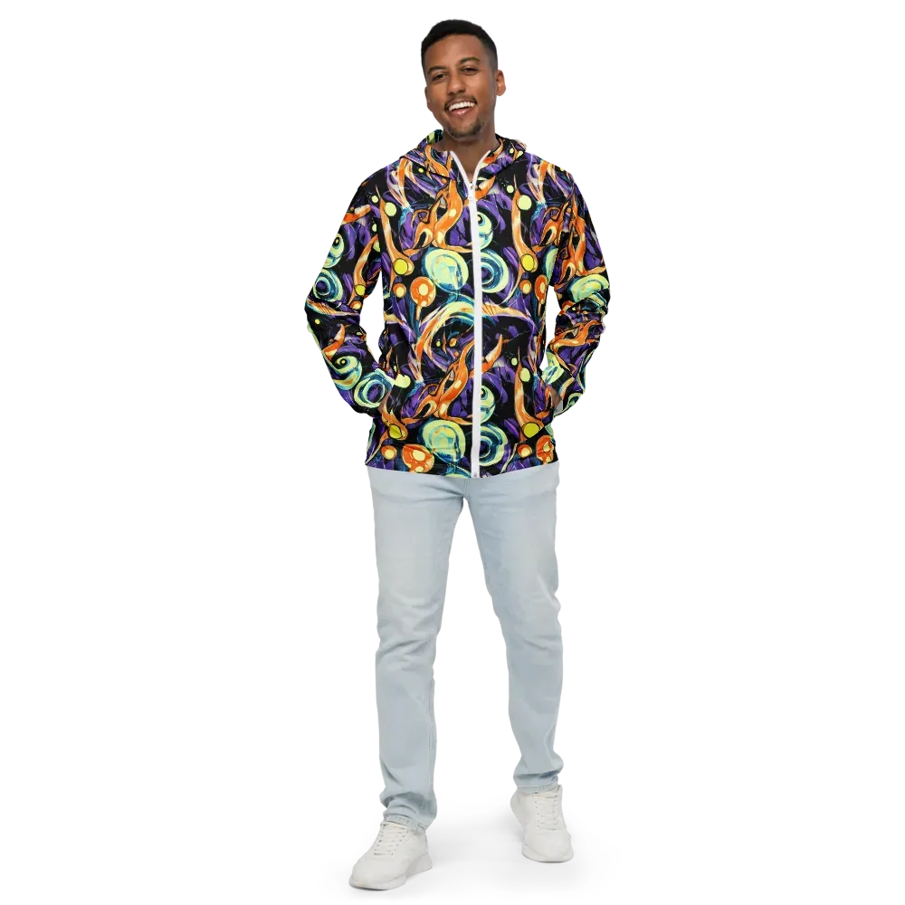 Dorothy's Whirl on Men's Windbreaker — Front