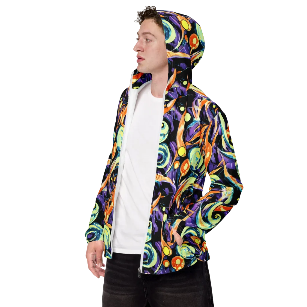 Dorothy's Whirl on Men's Windbreaker — Left Front