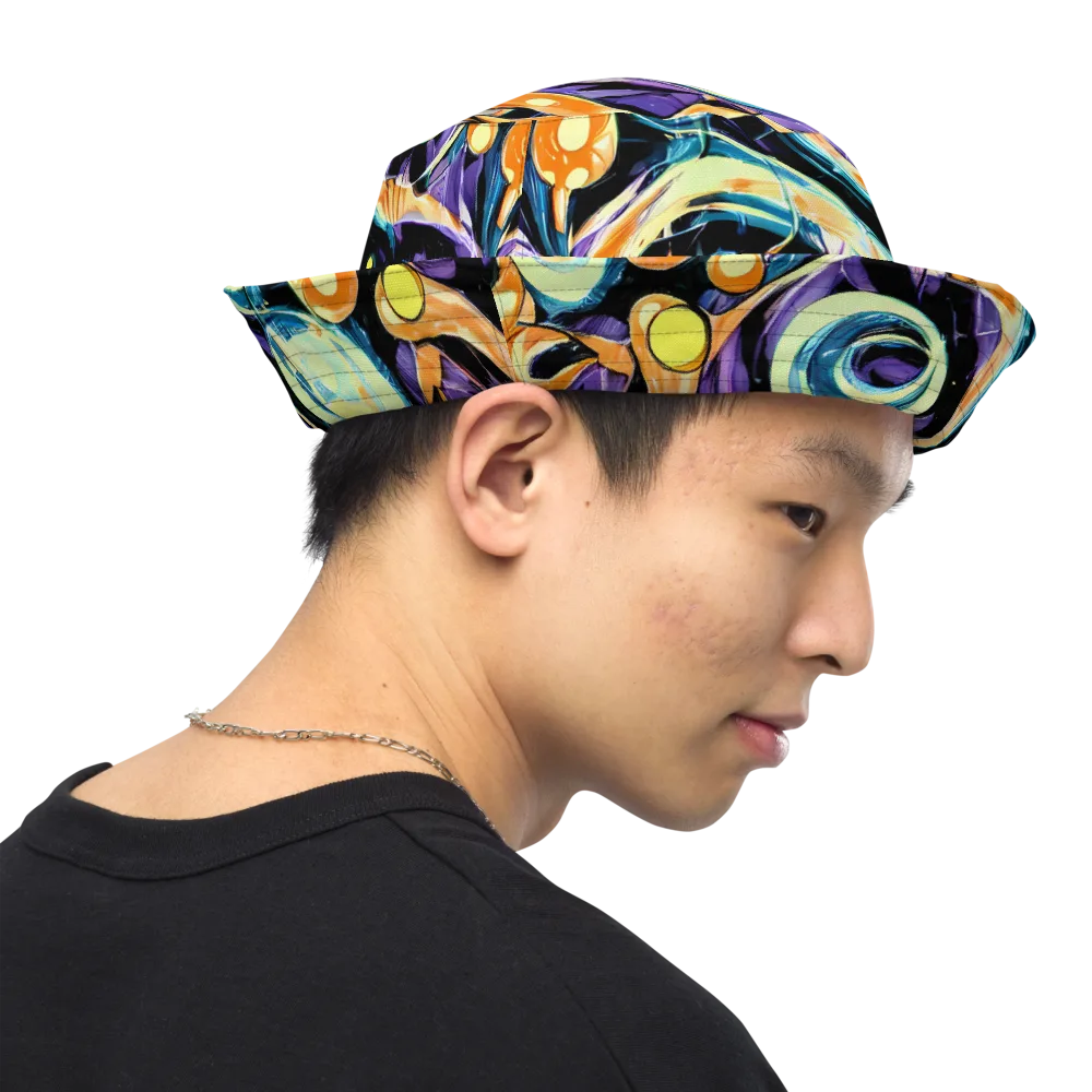 Dorothy's Whirl on Reversible Bucket Hat — Right Outside