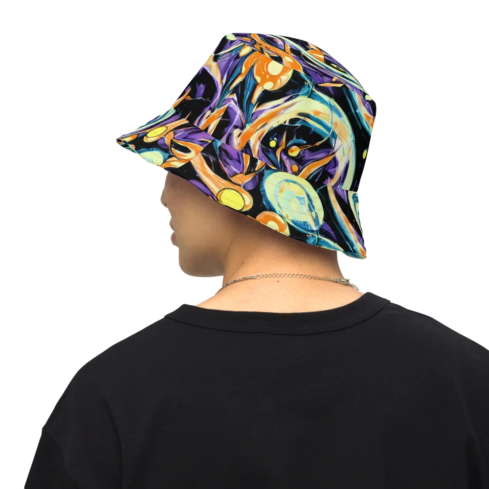 Dorothy's Whirl on Reversible Bucket Hat — Back Inside
