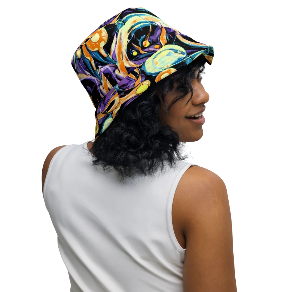 Dorothy's Whirl on Reversible Bucket Hat — Right Outside