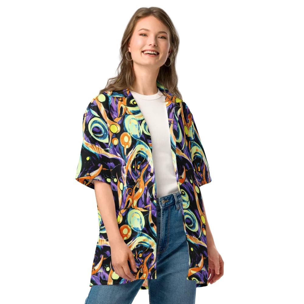 Dorothy's Whirl on Button Shirt — Front