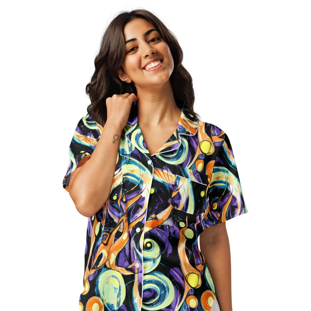Dorothy's Whirl on Women's Short Sleeve Pajama Top — Front