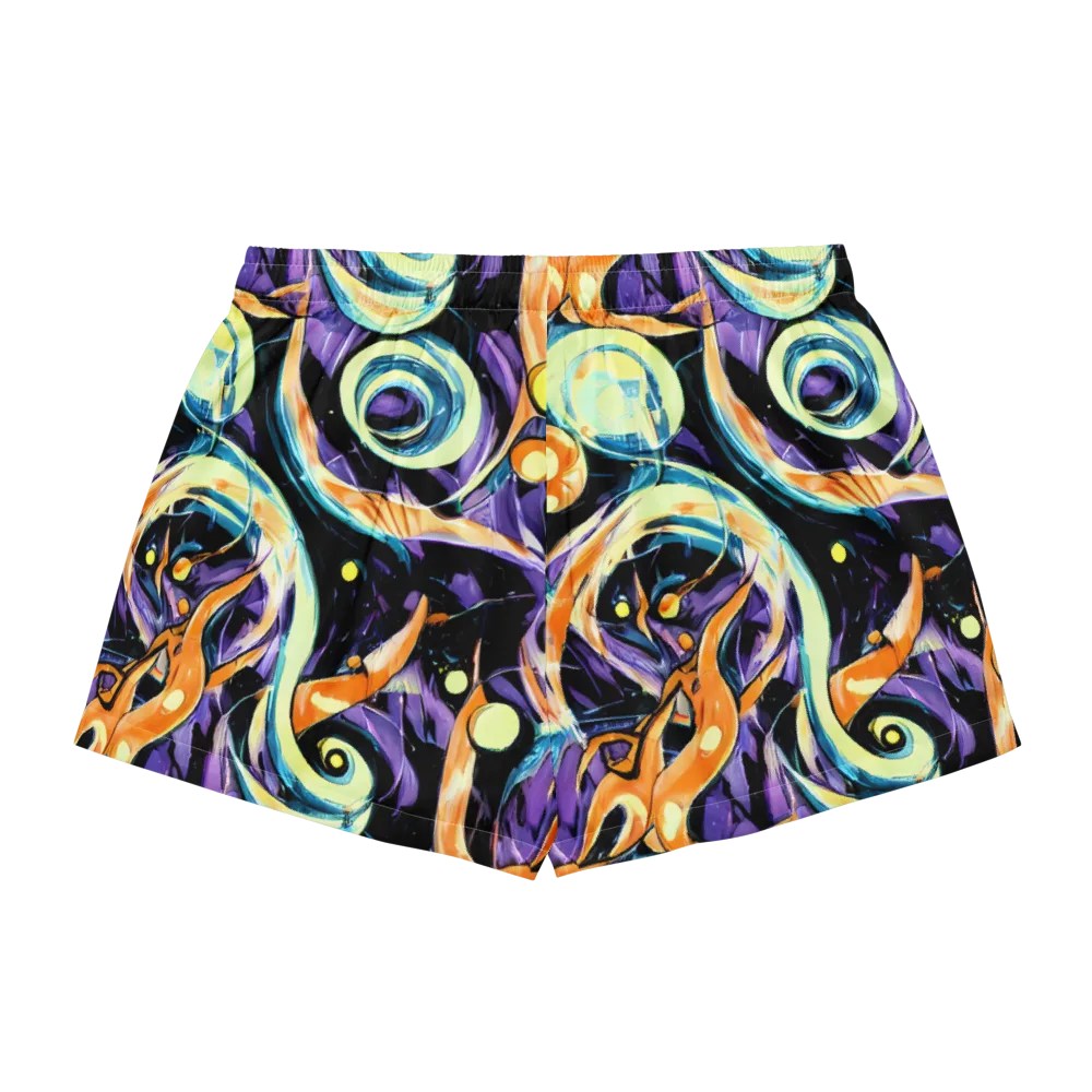 Dorothy's Whirl on Women's Pajama Shorts — Back