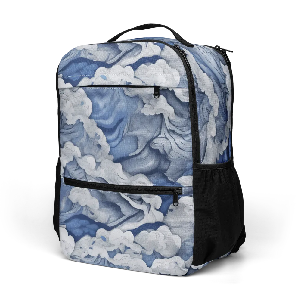 Blue Hour Tide on Utility Backpack — Left Front