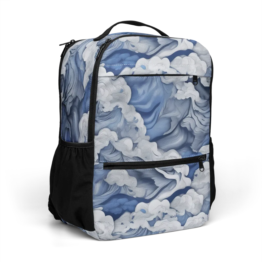 Blue Hour Tide on Utility Backpack — Right Front