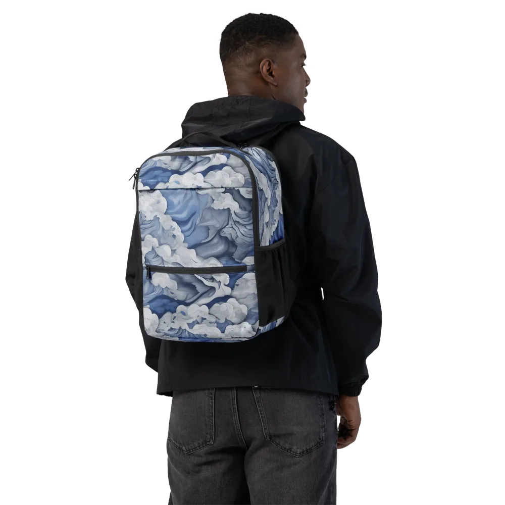 Blue Hour Tide on Utility Backpack — Back