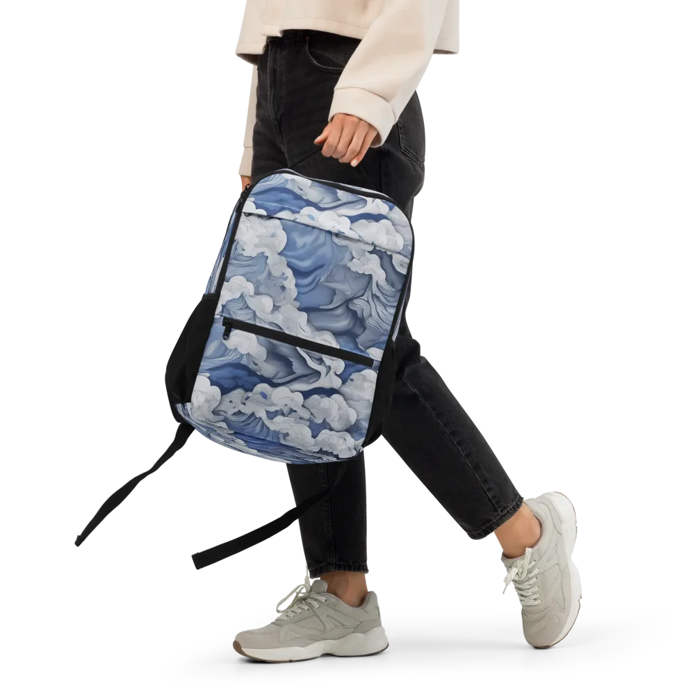 Blue Hour Tide on Utility Backpack — Front