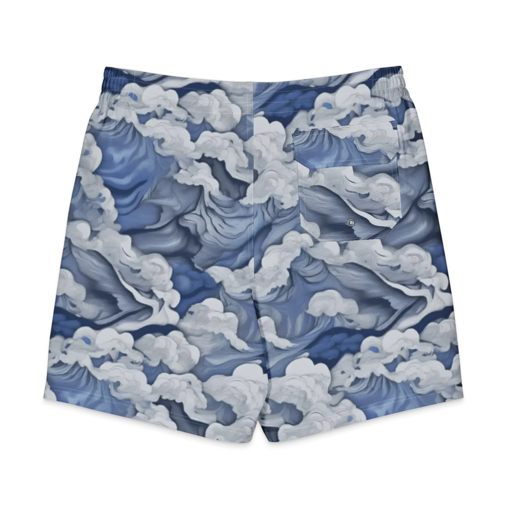 Blue Hour Tide on Men's Board Shorts — Back