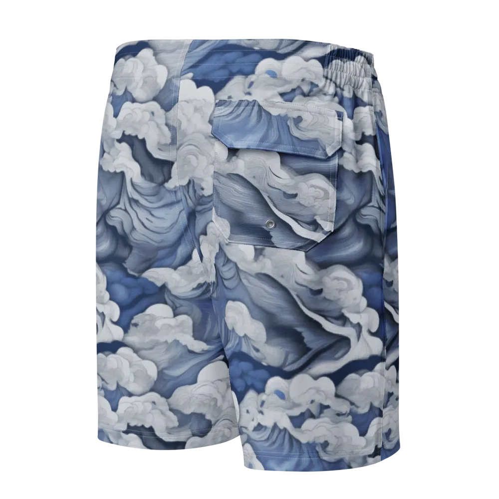 Blue Hour Tide on Men's Board Shorts — Back