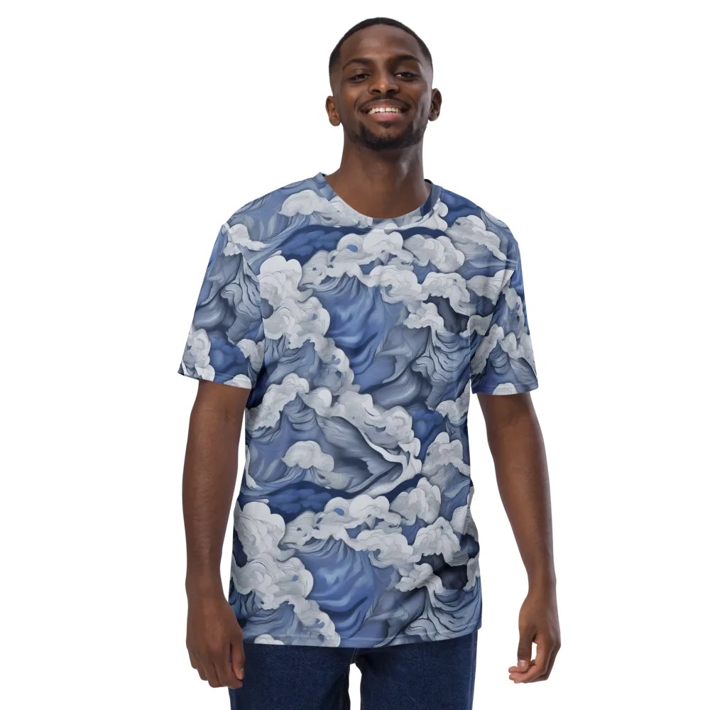 Blue Hour Tide on Men's Crew Neck T-Shirt — Front