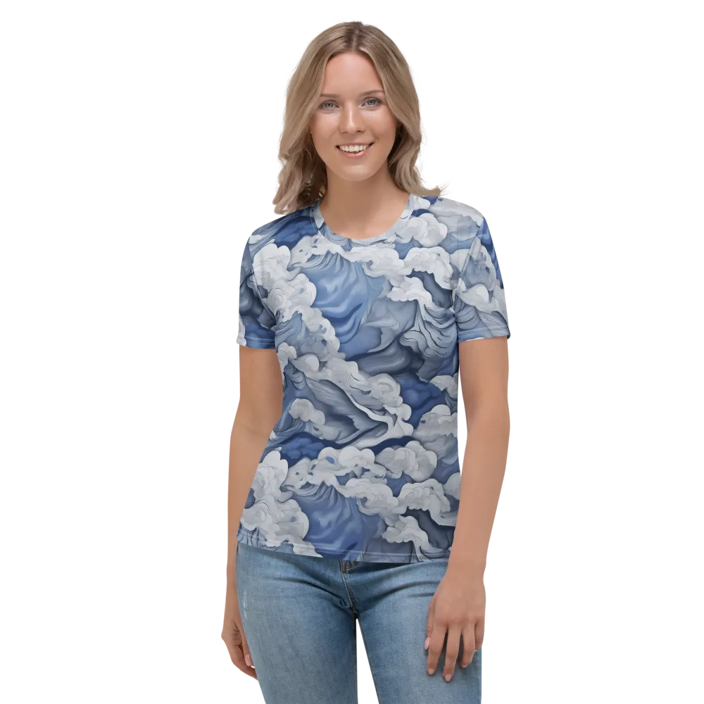Blue Hour Tide on Women's Crew Neck T-Shirt — Front