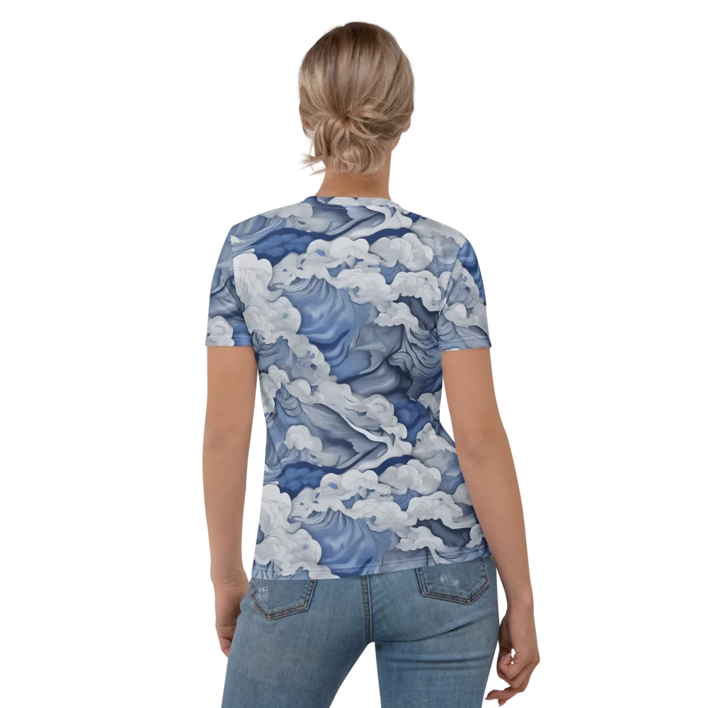 Blue Hour Tide on Women's Crew Neck T-Shirt — Back