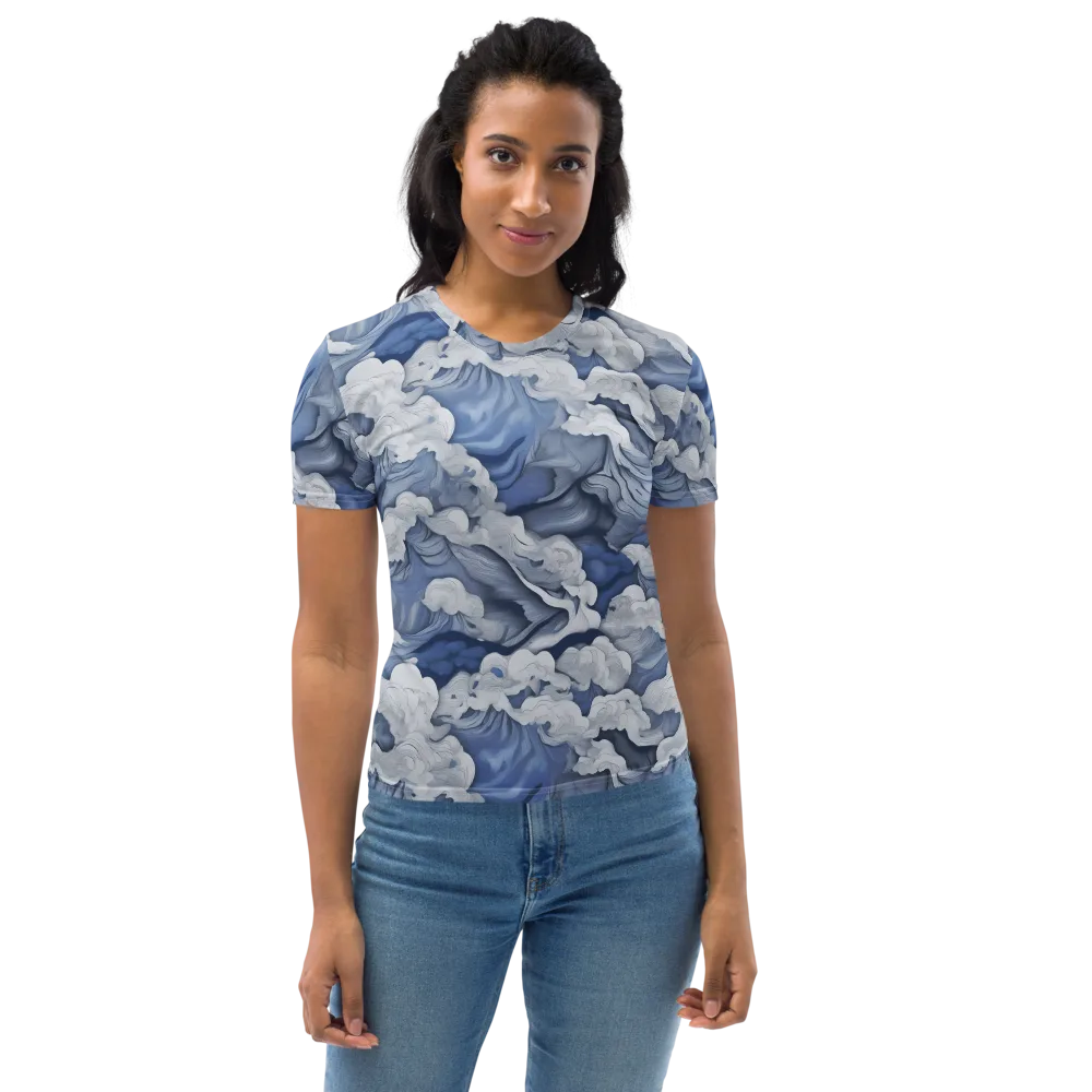 Blue Hour Tide on Women's Crew Neck T-Shirt — Front