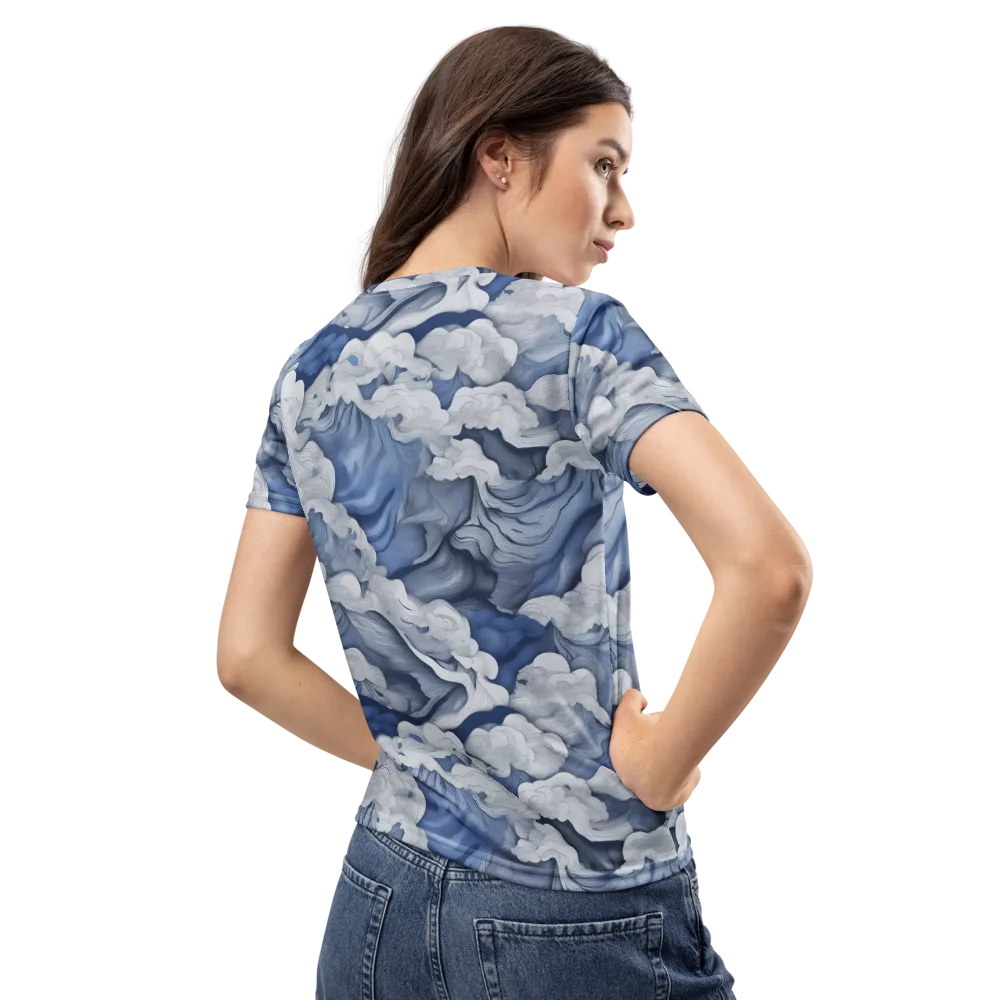 Blue Hour Tide on Women's Crew Neck T-Shirt — Back