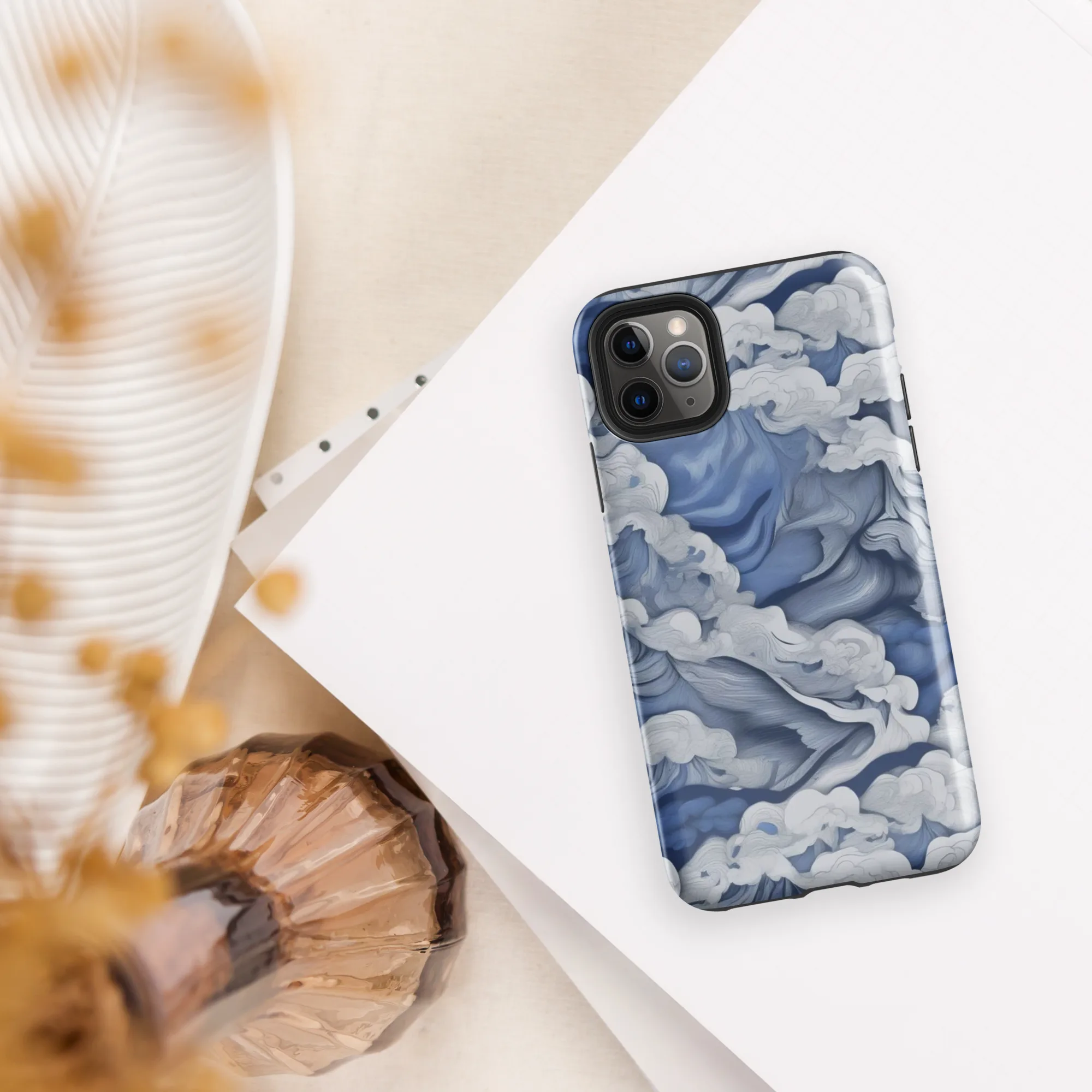 Blue Hour Tide on Tough Case for iPhone® — Front