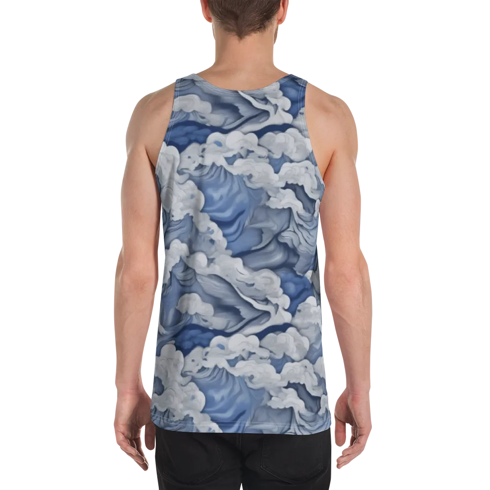 Blue Hour Tide on Men's Tank Top — Back